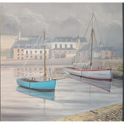 "Un matin d'hiver au port de St Goustan"