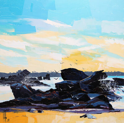 "Contrejour des rochers"