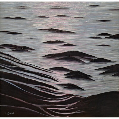 "Scintillement aux reflets d'un coucher de soleil"