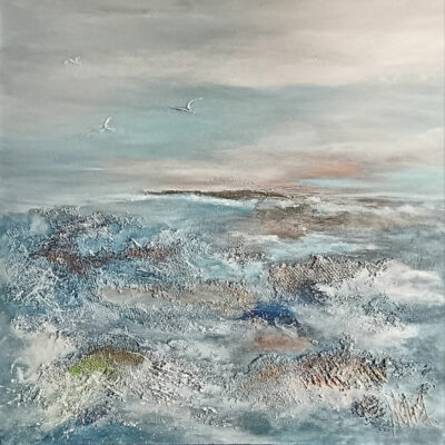 "Coucher de soleil sur l'île"