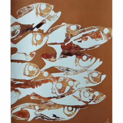 "Banc de poissons  ocre"