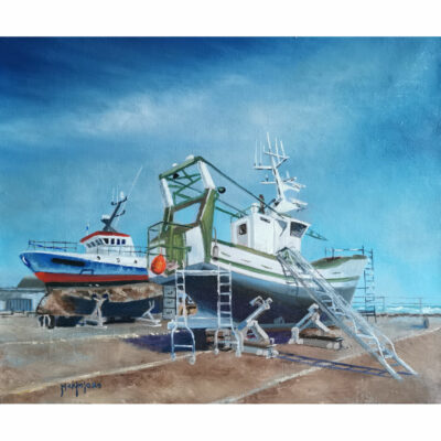 "Bateau en carénage"