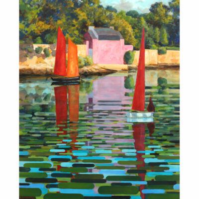 "Lumière sur la maison rose"