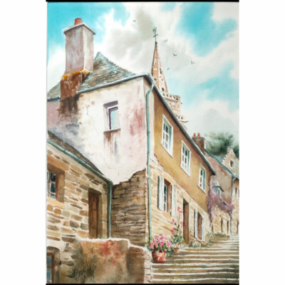 "Les marches de Brelevenez, Lannion"