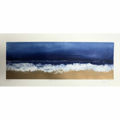 "Rivage doré, horizon lointain"