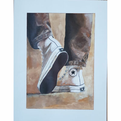 "Converse blanc"