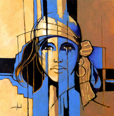 "Mélancolie ocre et bleu"