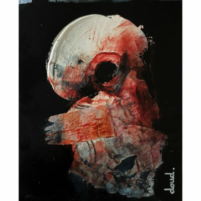 "Portrait corps astral bleu"