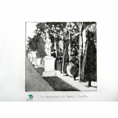 "En remontant du bassin d’Apollon"