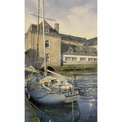"Lumière matinale sur le port de Pont-L'Abbé"