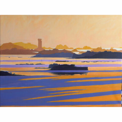 "Phare de La Croix depuis Pors Guyon"