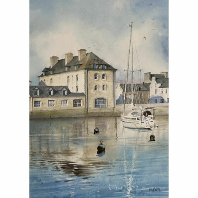 "Vue du port de Pont-L'Abbé"